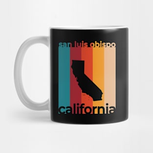 San Luis Obispo California Retro Mug